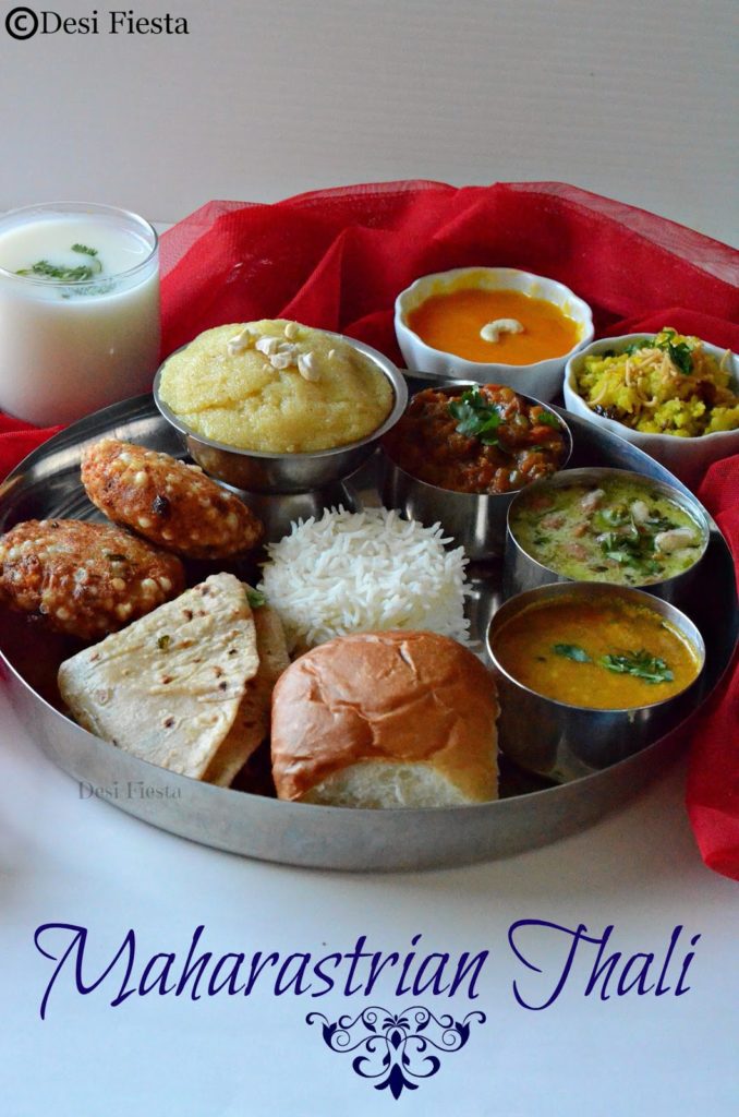 Maharastrian Thali |Marathi Thali - Desi Fiesta