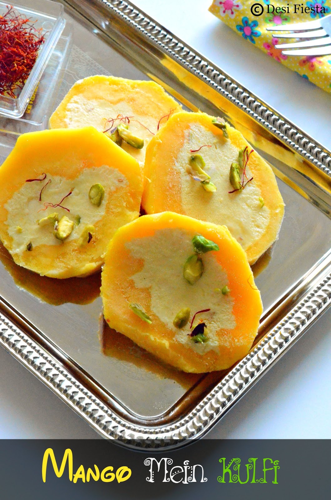 Fruit Mein Kulfi Recipe| Kulfi Stuffed Mango|Mango Kulfi ~ Indian ...